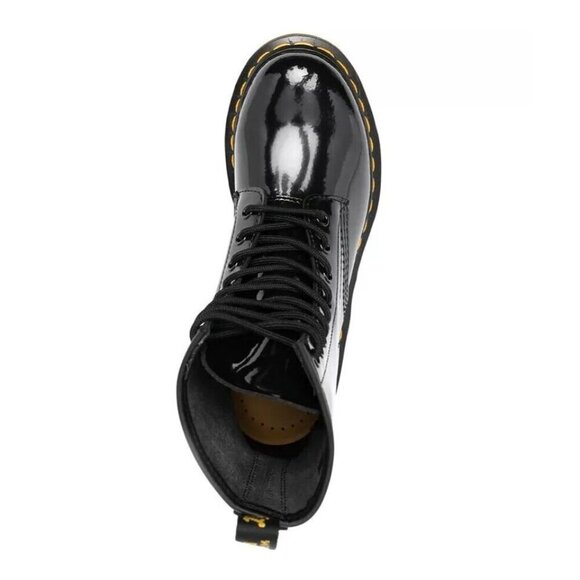 Dr. Martens 1460 Classic Patent Leather Combat Boots Black Women's size 8 - NEW - Picture 4 of 5